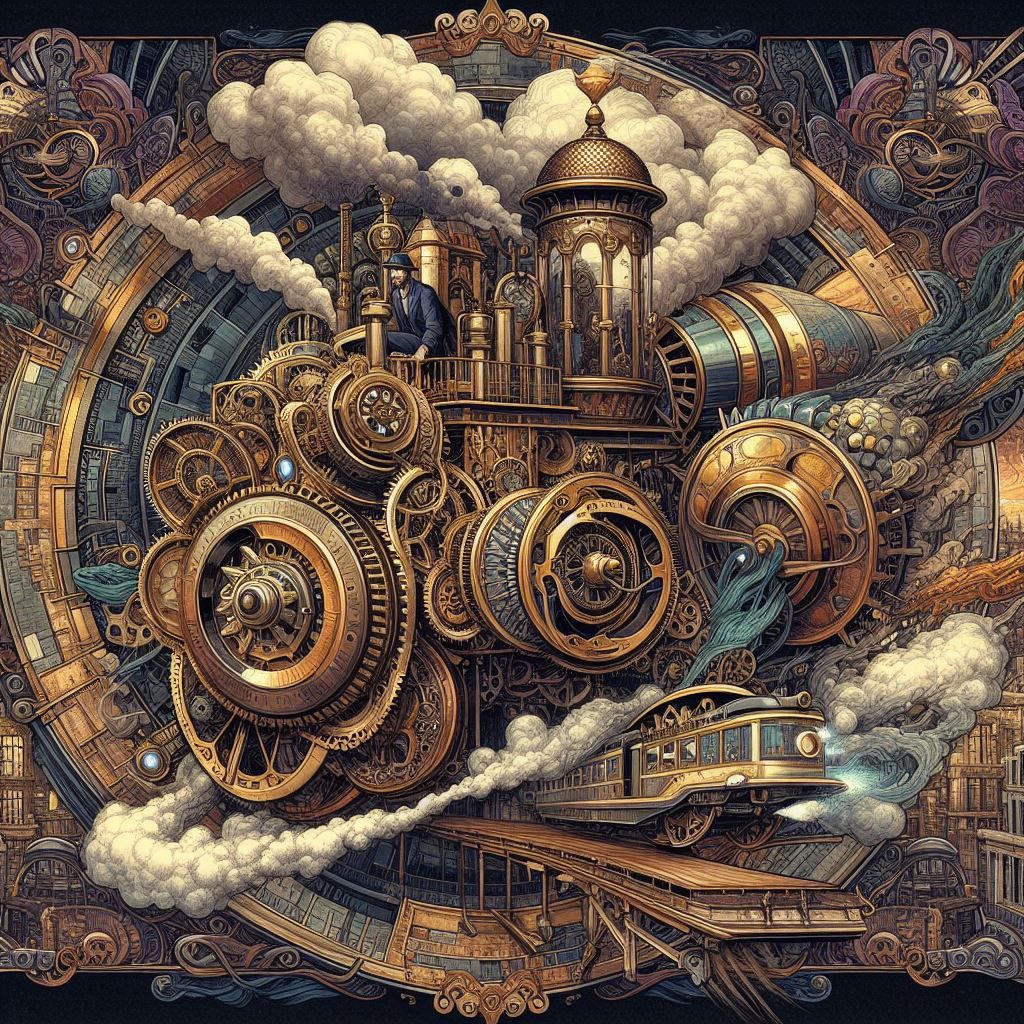 Steampunk collage