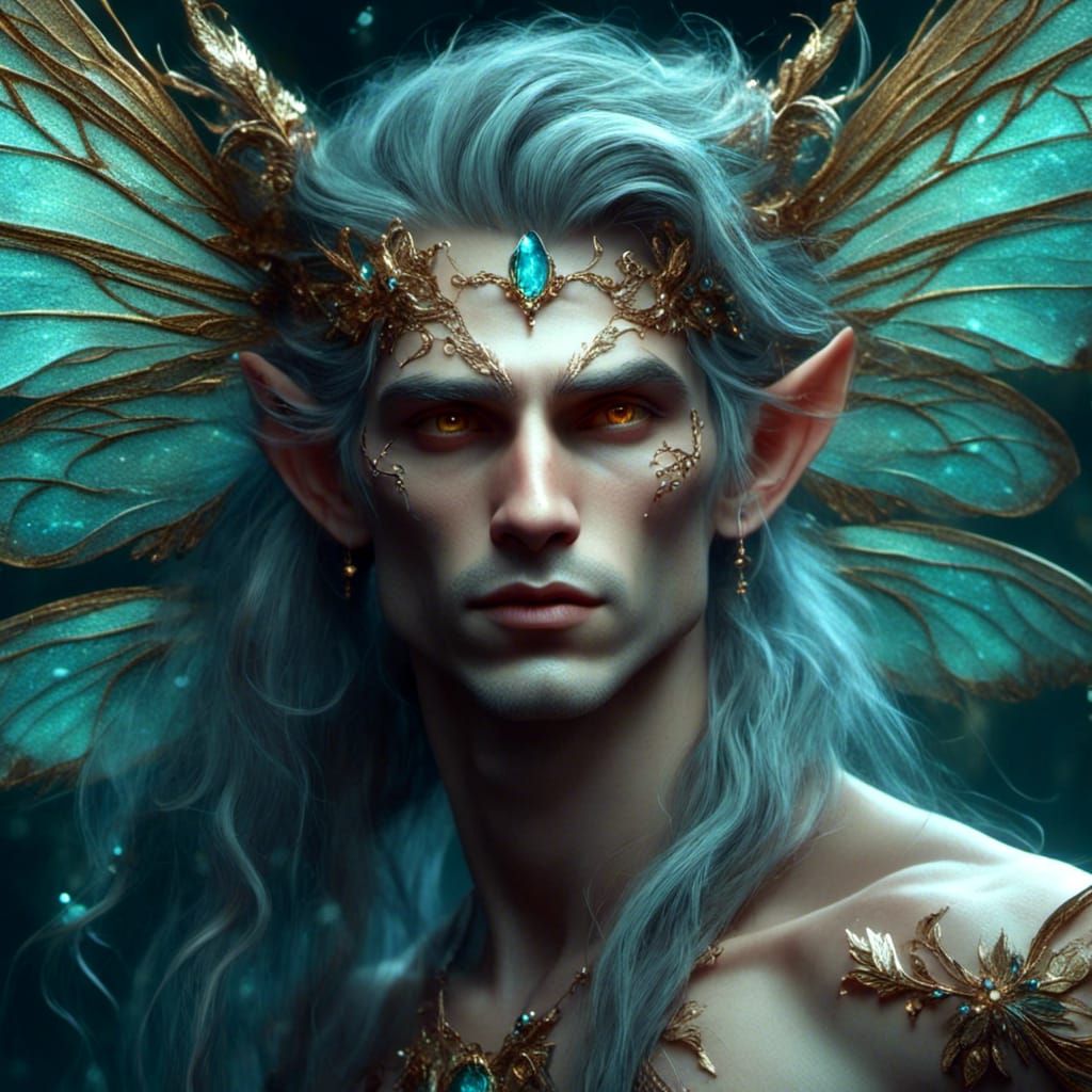male fairy close up <lora:BeautifulFairies:1.0> 