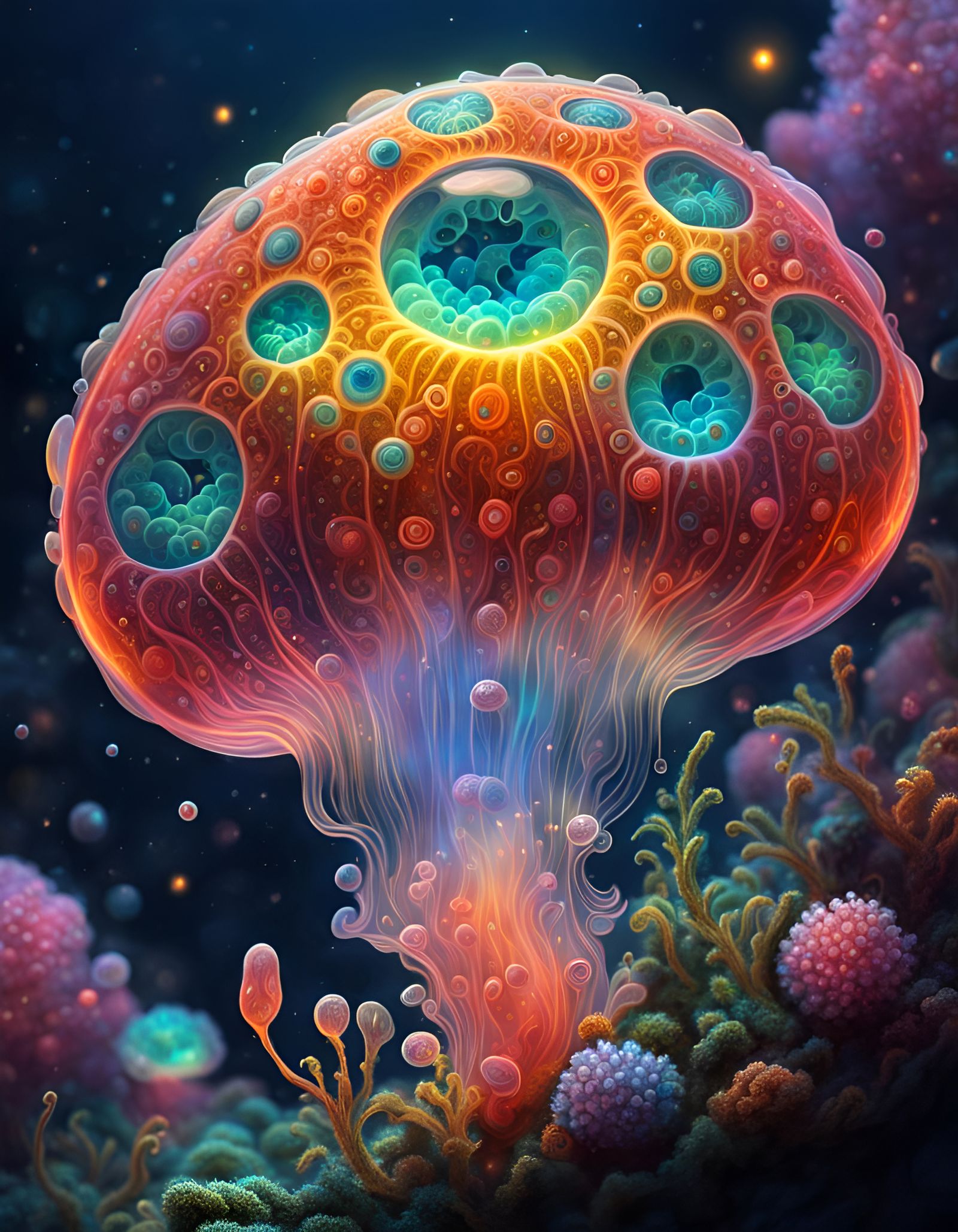 Surreal life amoeba AI Generated Artwork NightCafe Creator