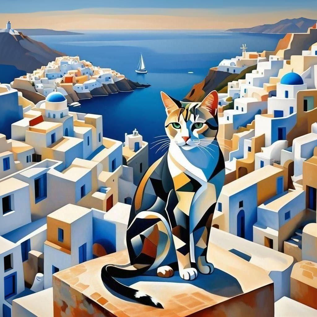 Cats in Landscape