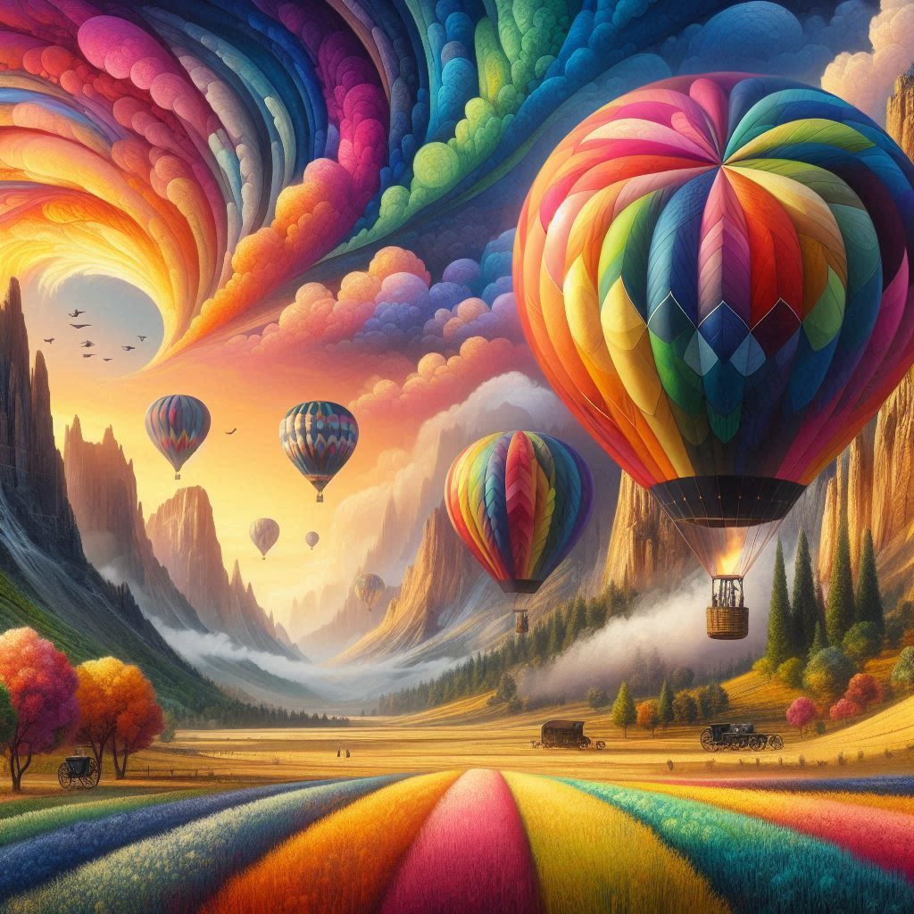 hot air balloon  by @Cassber