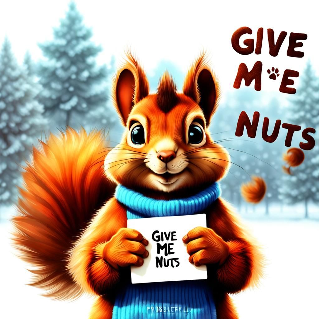 GIVE ME NUTS - AI Generated Artwork - NightCafe Creator