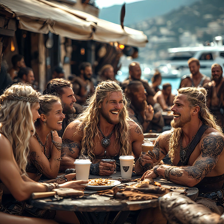 Latte Vikings on a Monaco Visit