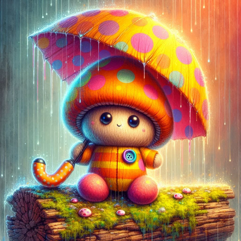 Fluffy mushroom spirit