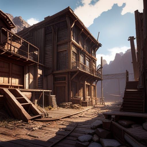 Abandoned mining town