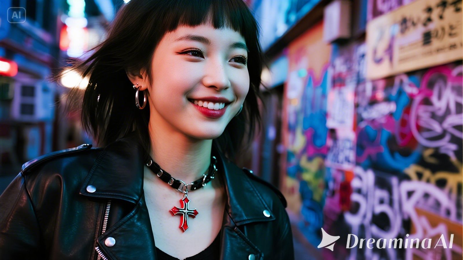 punk gyaru girl in Okinawa, Shibuya and Harajuku style