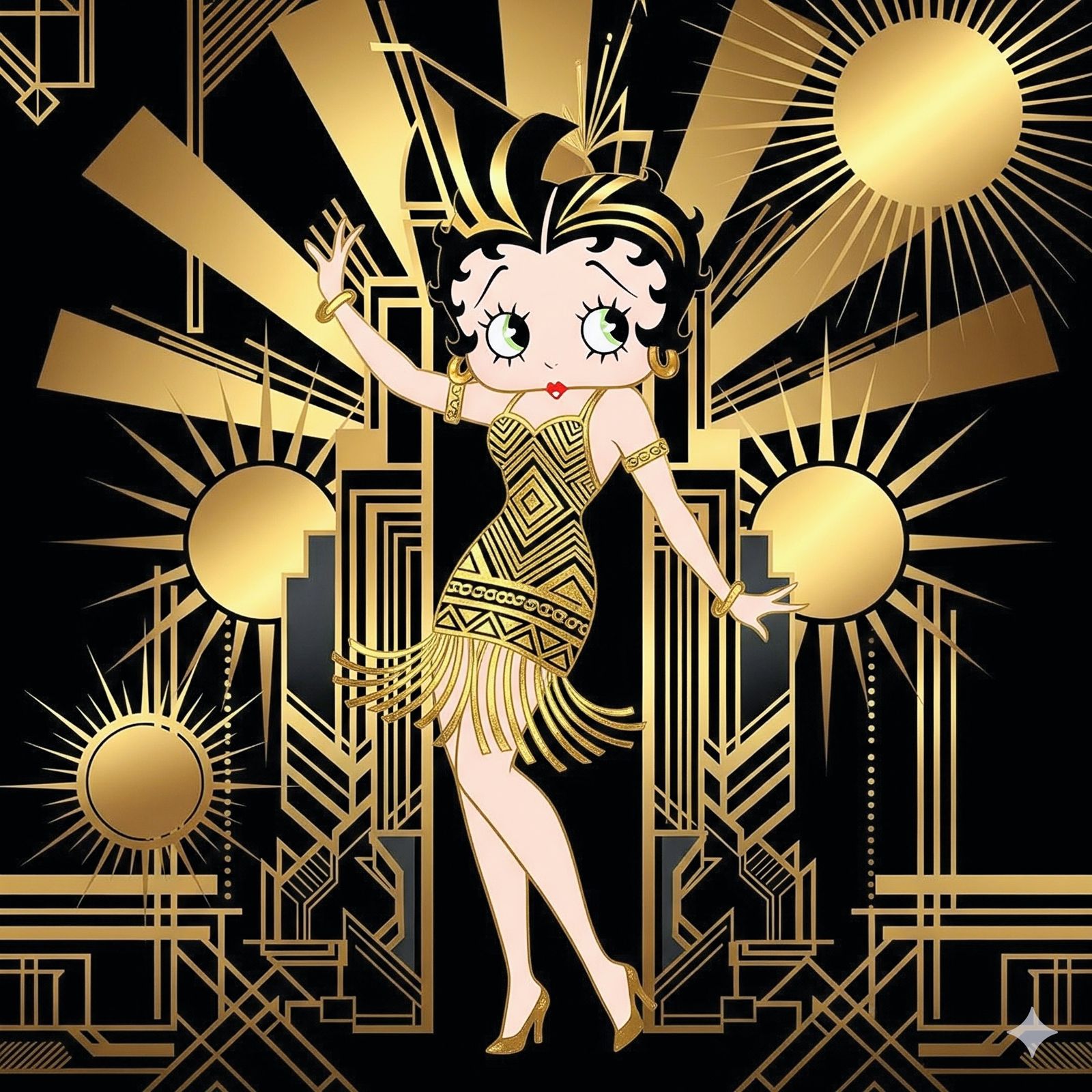 Gold and Black Betty