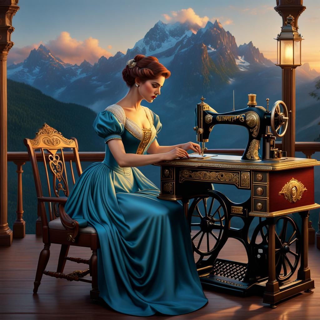 The Singer Treadle Sewing Machine invented circa 1851  by @Witty Dragon