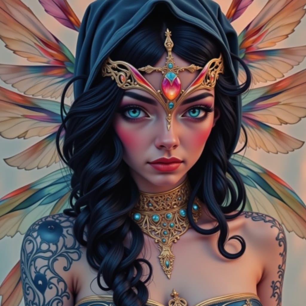 <lora:Faenyx:1.0> Goddess of night