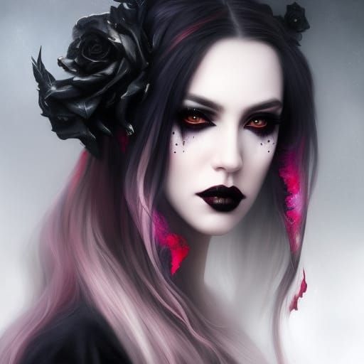 Goth Goddess - AI Generated Artwork - NightCafe Creator