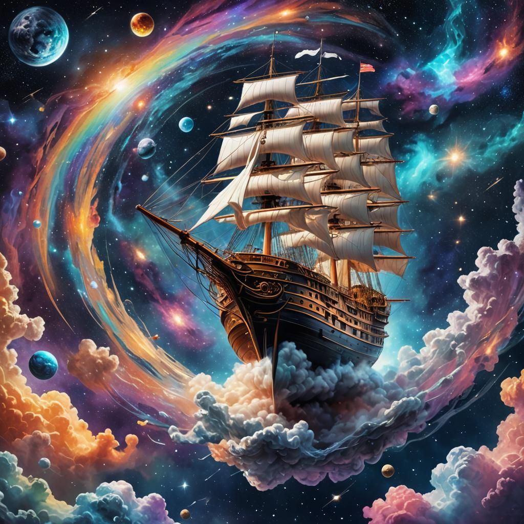 Sailing among the stars  by @VintageGirl13