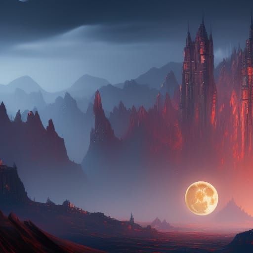 City on the moon