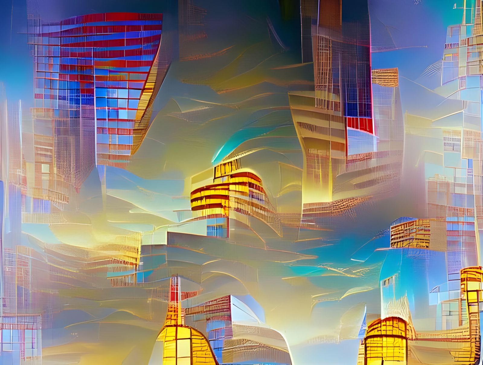 City Sky Reflection.