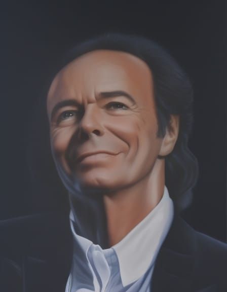 Photo realistic portrait Julio iglesias