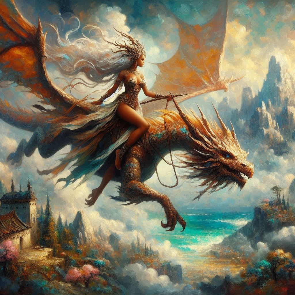 Impasto Dragon Rider 2