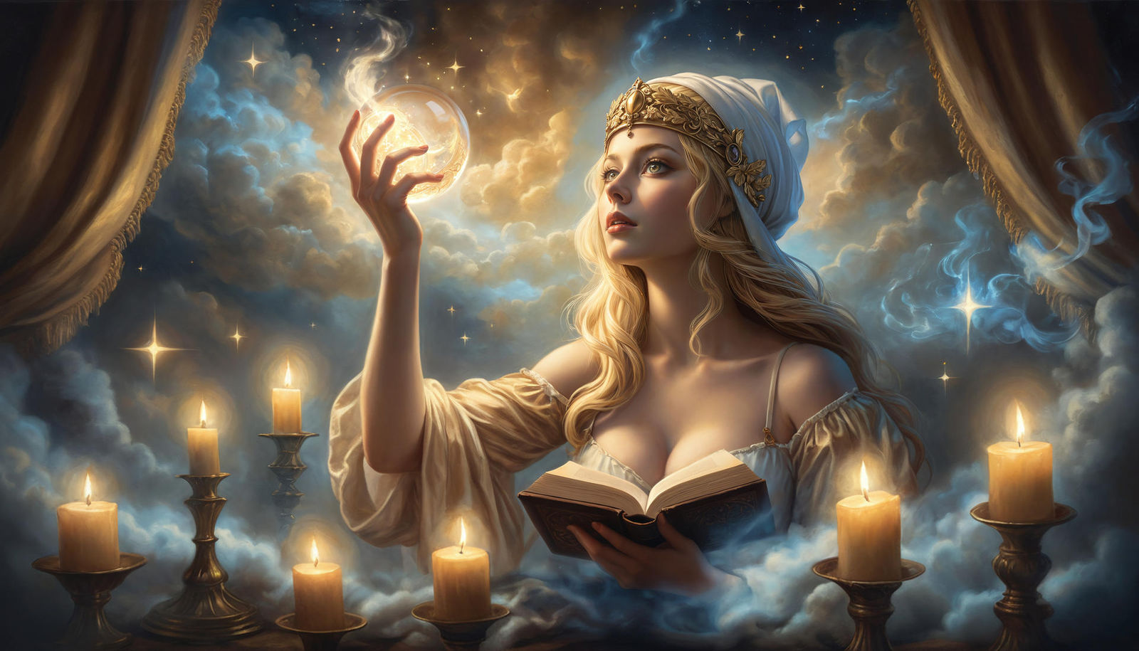 Fantasy scene unfolds