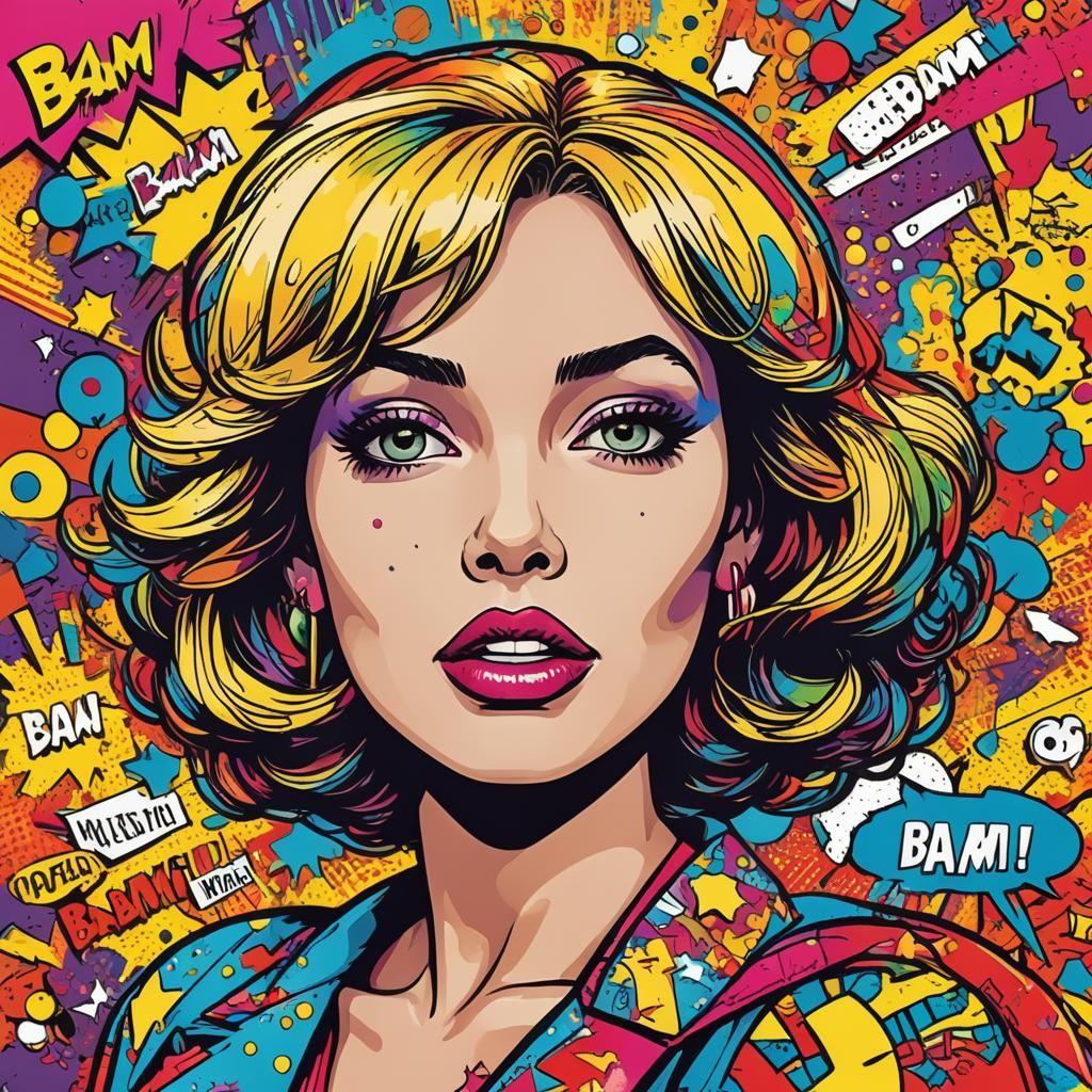  pop art piece bam bam  by @MuhMahmud