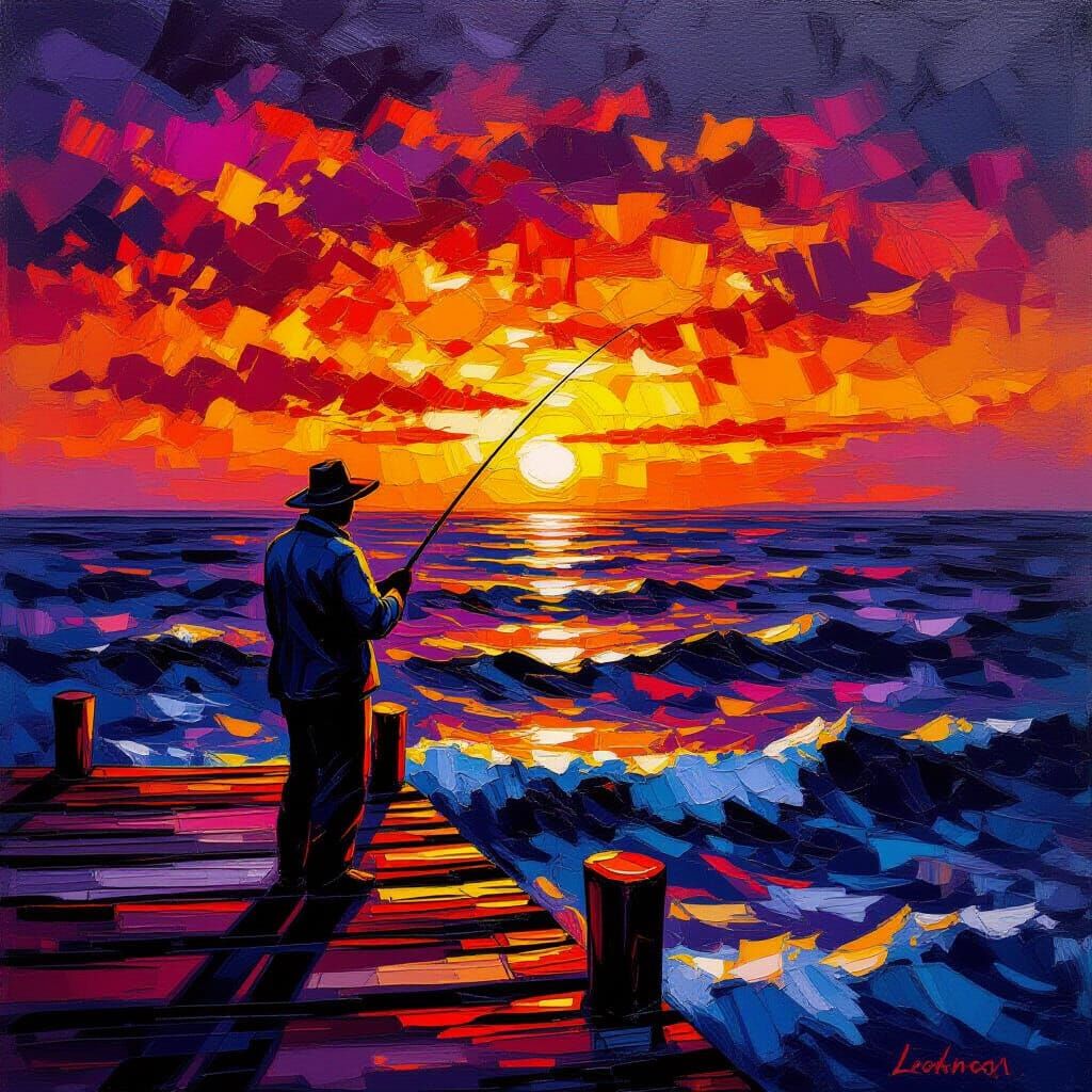 The lonely fisherman 