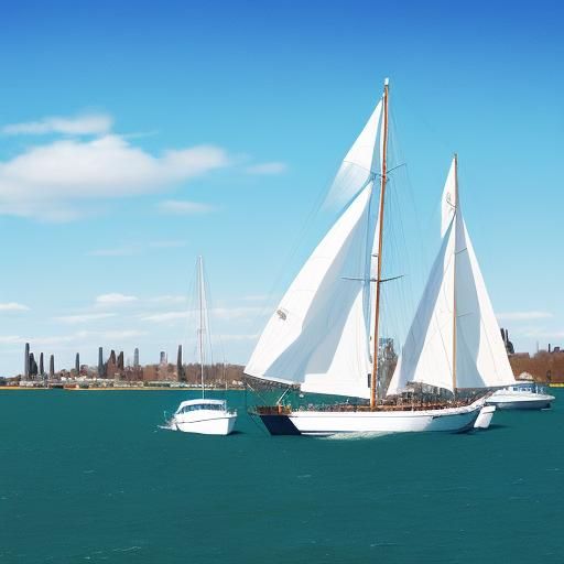 whirl winds, sunny day, sailboat, harbor,