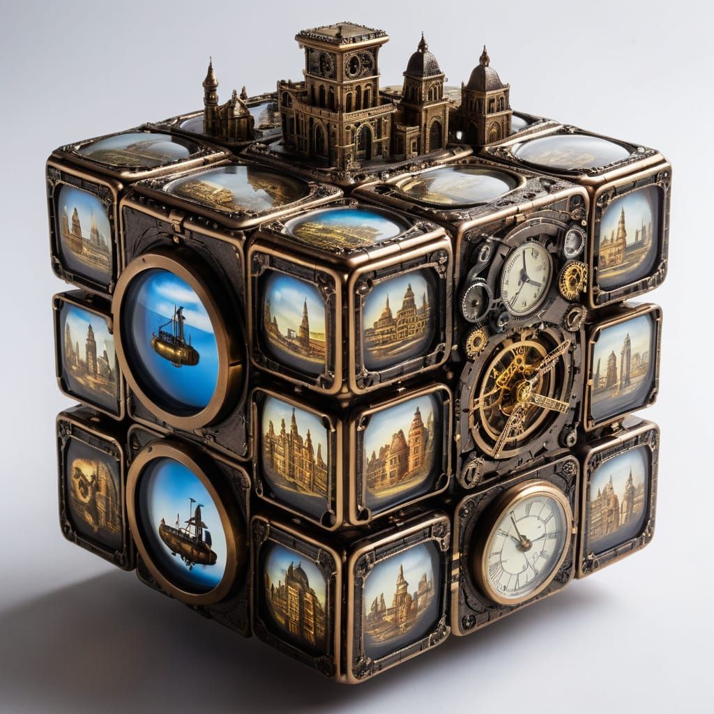 Rubik's cube a la Steampunk