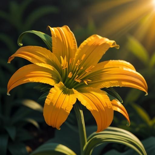 Daylily (hemerocallis fulva)