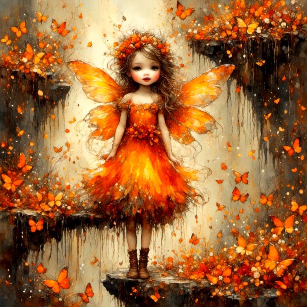 Oil, <lora:Oil and Glory:1.0>,Vivid Adorable, beautiful, vin...