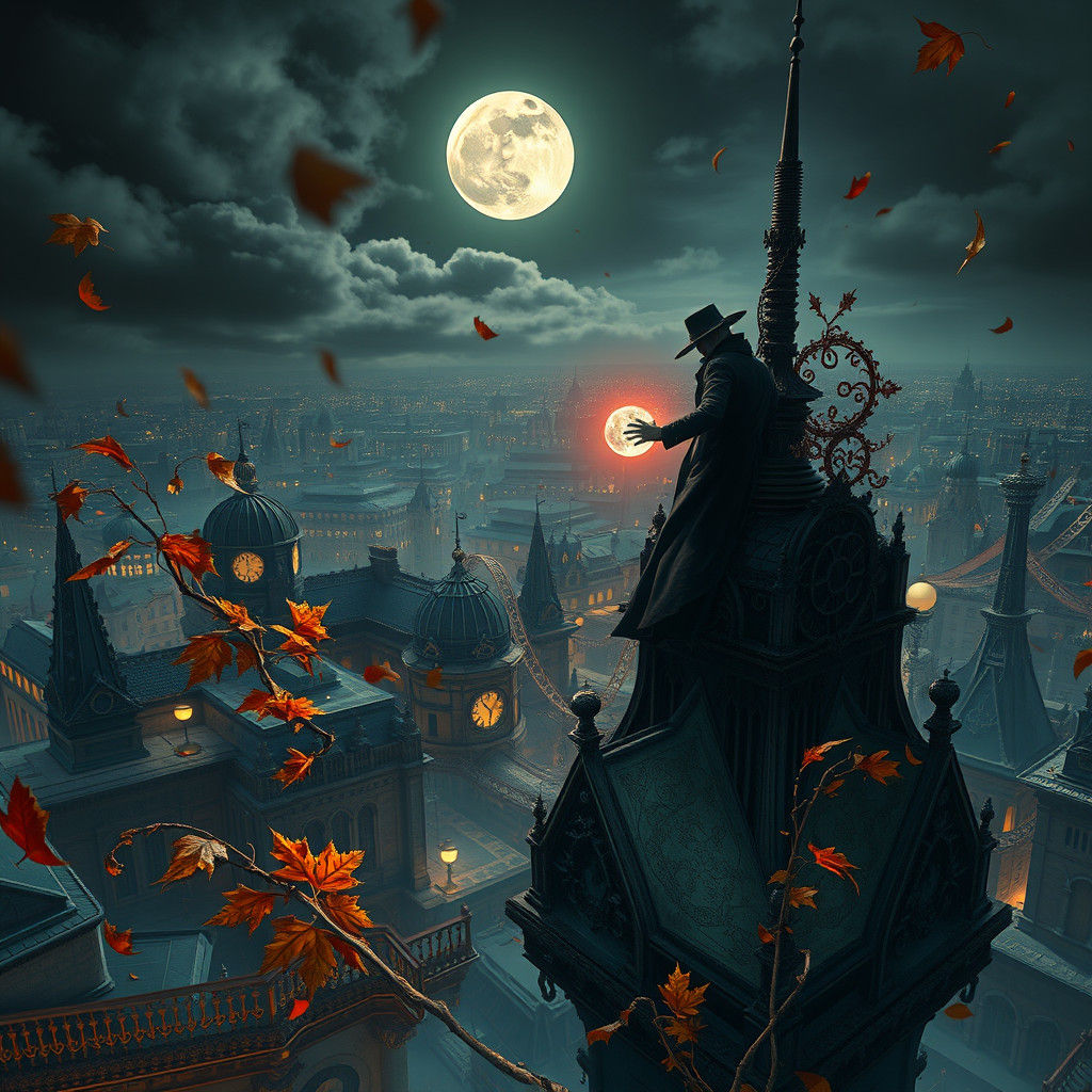 Thief on Clock Tower Steals Glowing Orb