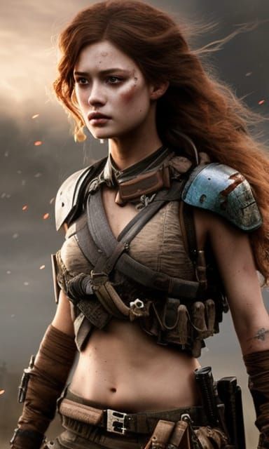 Post-Apocalyptic Warrior girl 331