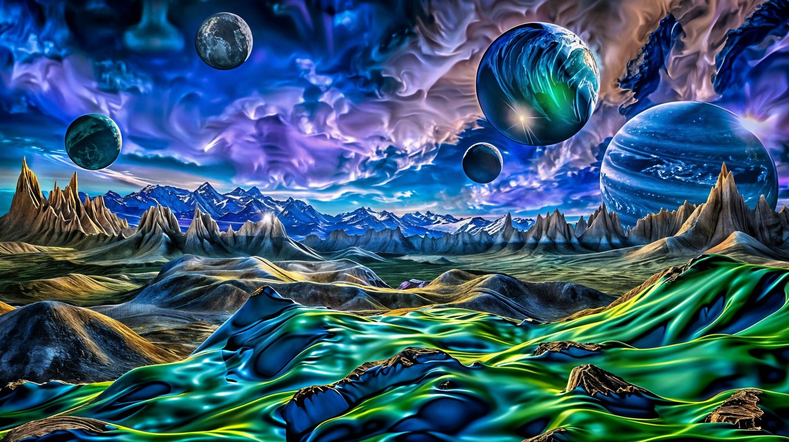 Exoplanet Visions (Midjourney/Coherent)