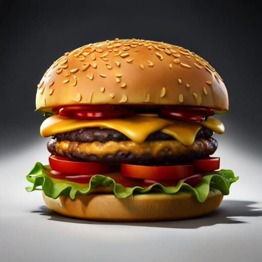 Burger - Ai Generated Artwork - Nightcafe Creator