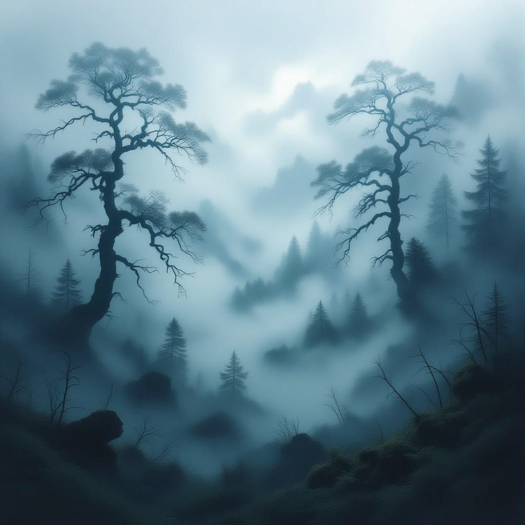 Foggy Forest  by @Verna-Ann Swaine
