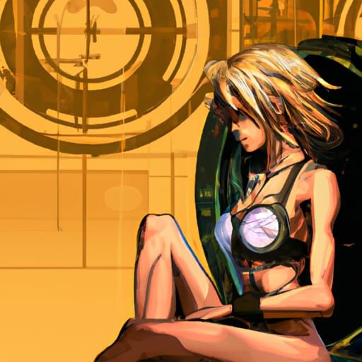 blonde FEMALE  8k resolution concept art digital art cel-sha...