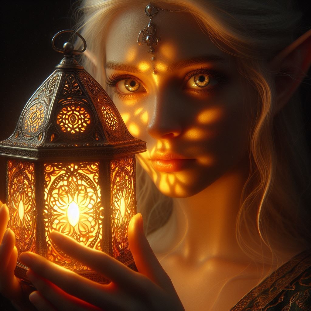 Delicate lantern lighting