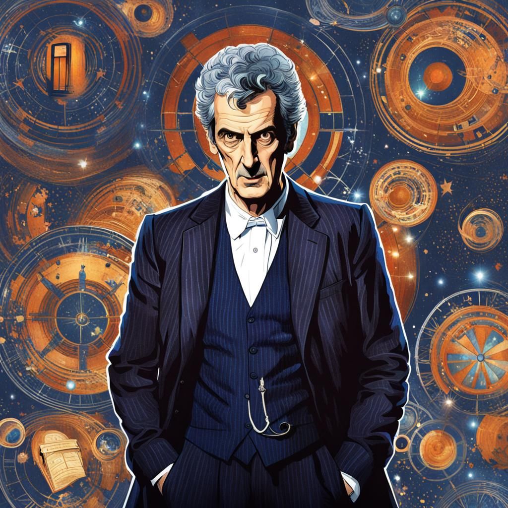 Capaldi's Dr. Who  by @Shebalba