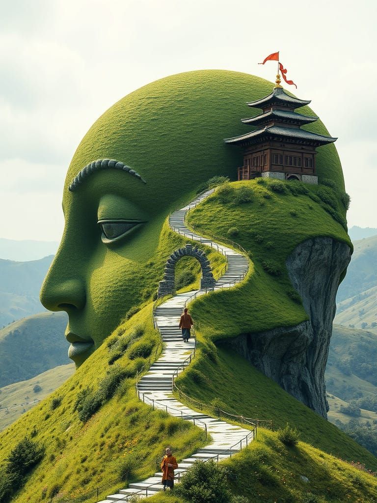 It's a long difficult walk to enter the head's thoughts   by @Tim