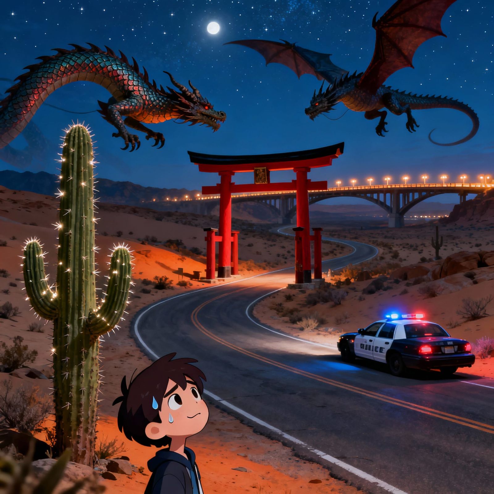 Cute Cats and Dog Surrounded by Autumn Leaves