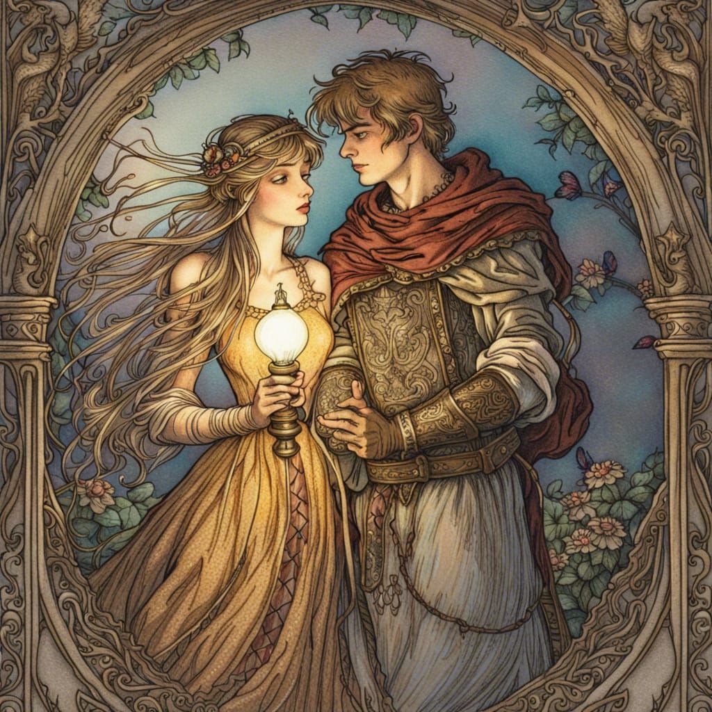 The Ogre's Daughter Lights the Way for the Prince