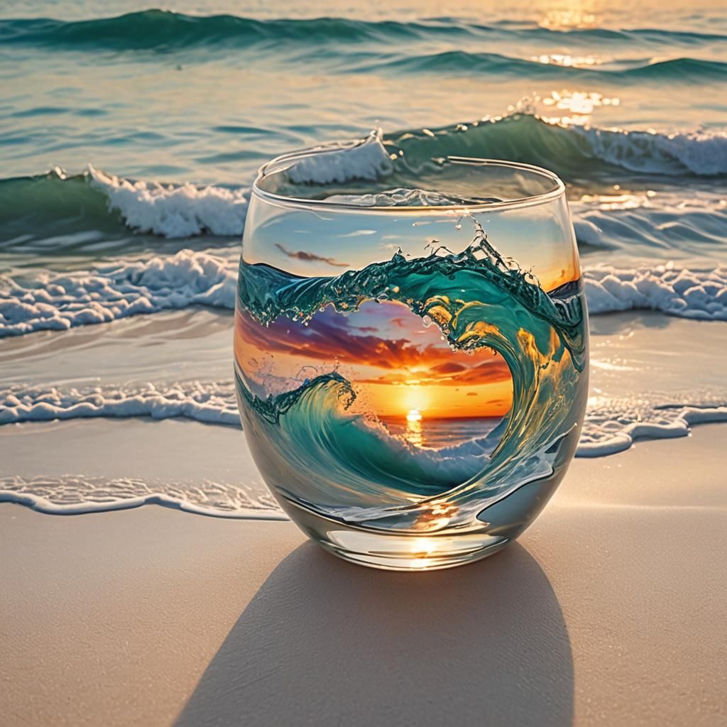 A wave within a glass