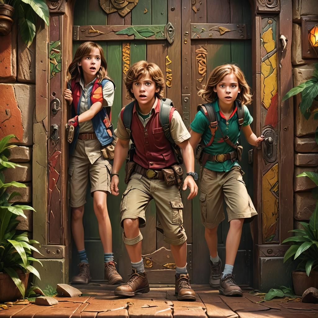 Sibling Adventures playing Jumanji in doors
