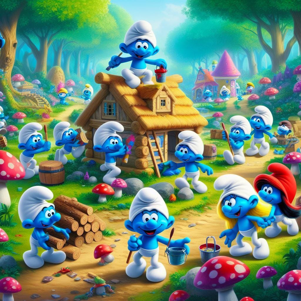 Building a Smurf house