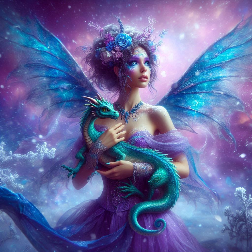 fairy and baby dragon