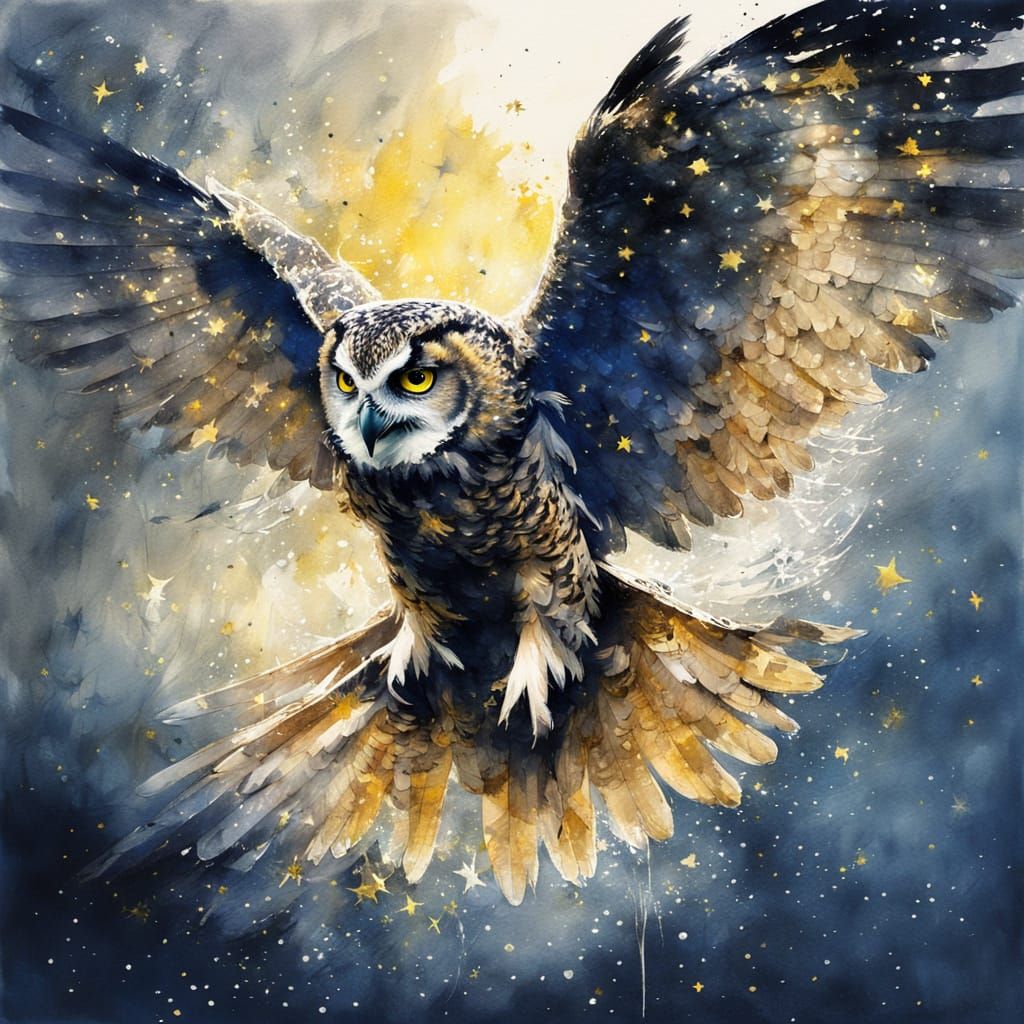 Starry wings  by @Croc lover