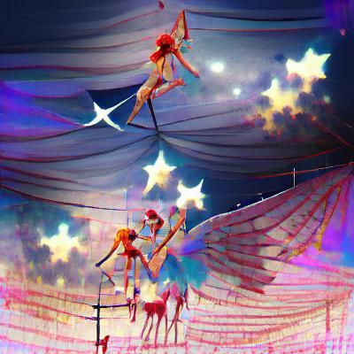 circus angels and stars
