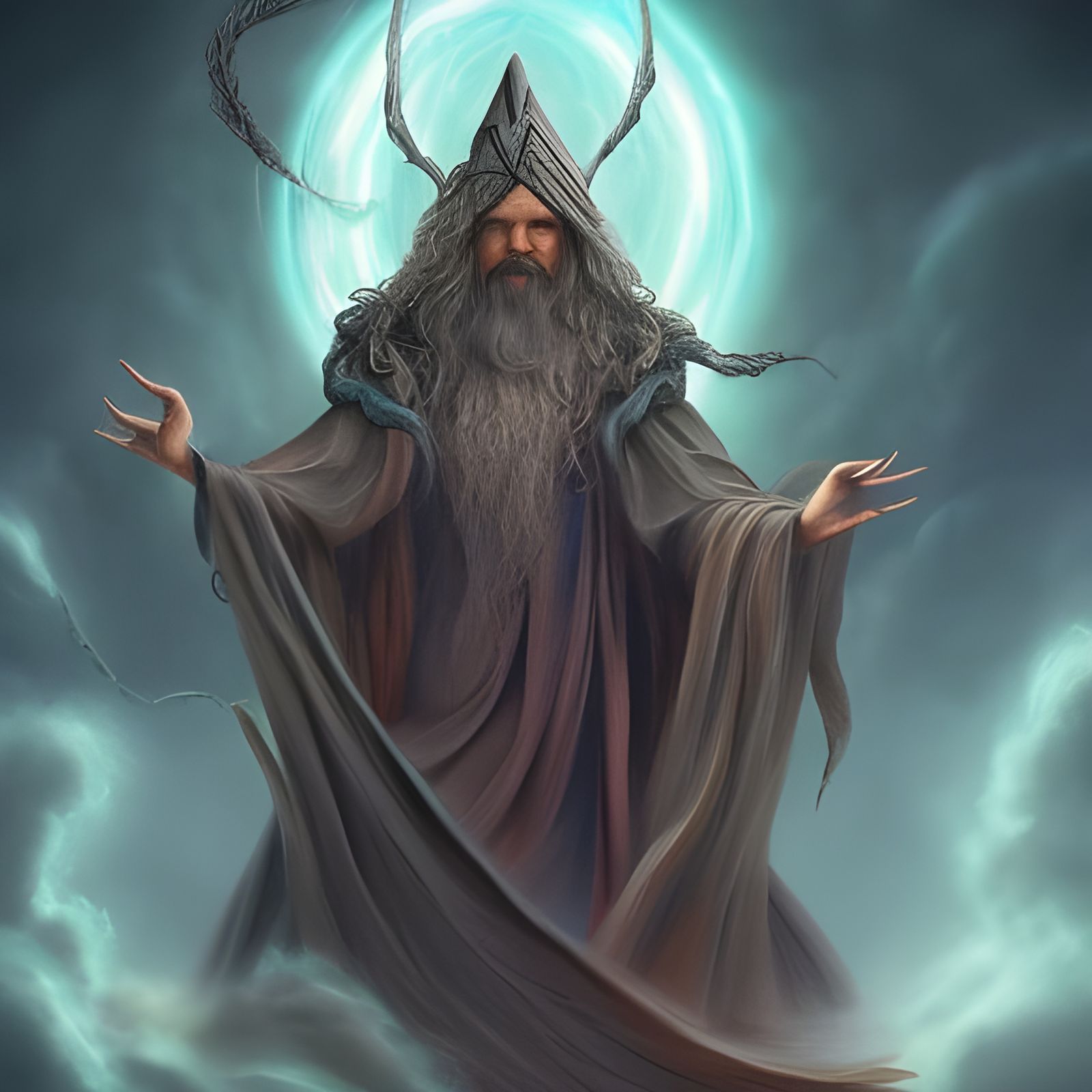 Create An Image Of A Wizard Who Specializes In Manipulating The 