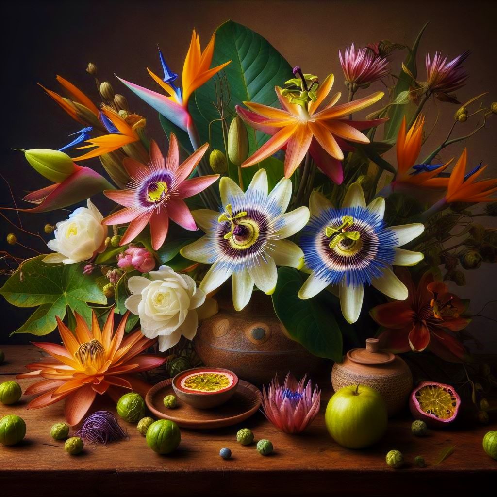 Exotic flower arrangement