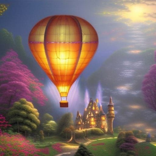Ethereal Fantasy Castle Hot Air Balloon