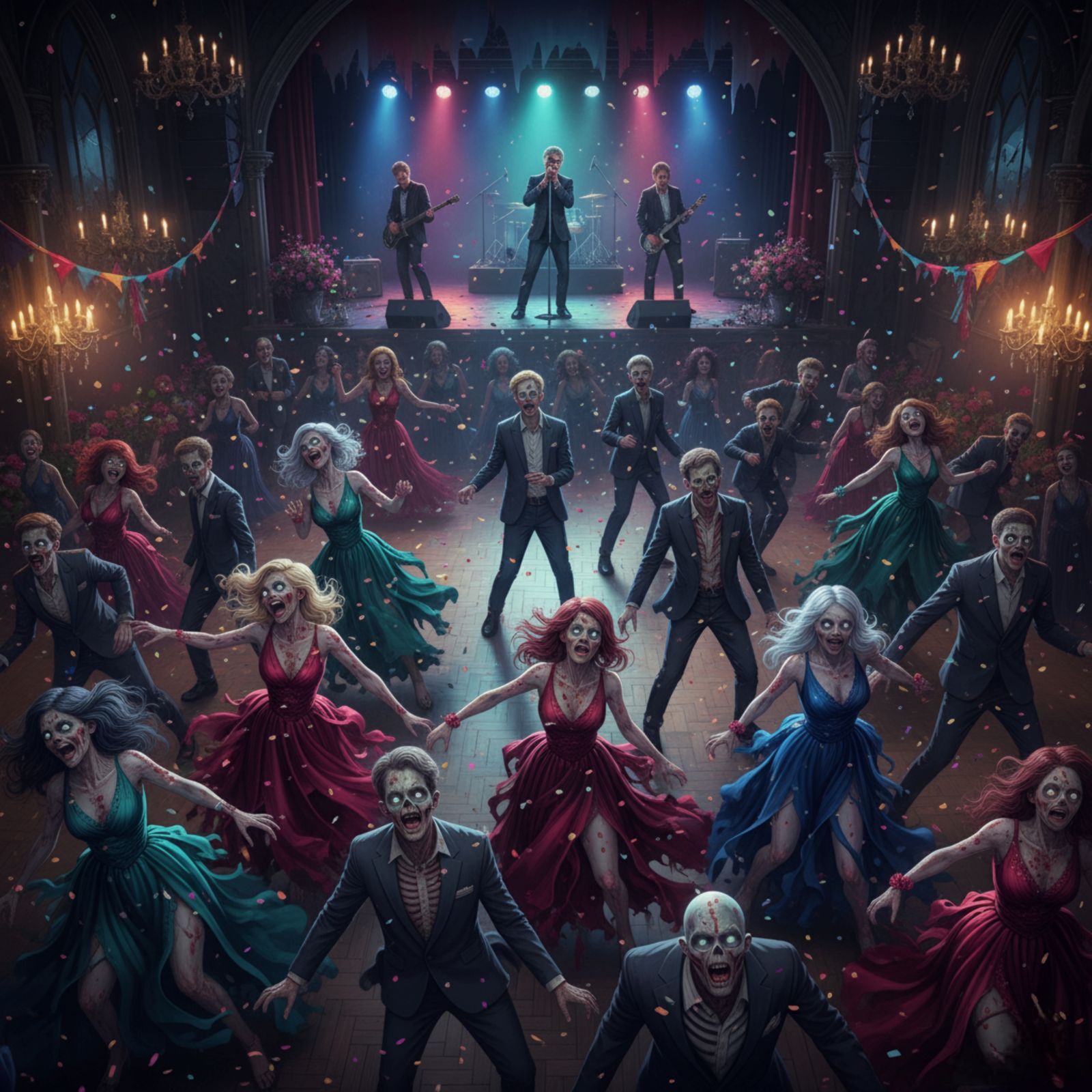 Dancing on  the Zombie Prom Night