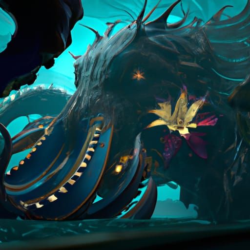 Deep ocean monster