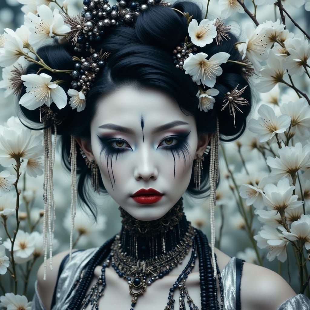 Regal Empress of Porcelain Corals Portrait