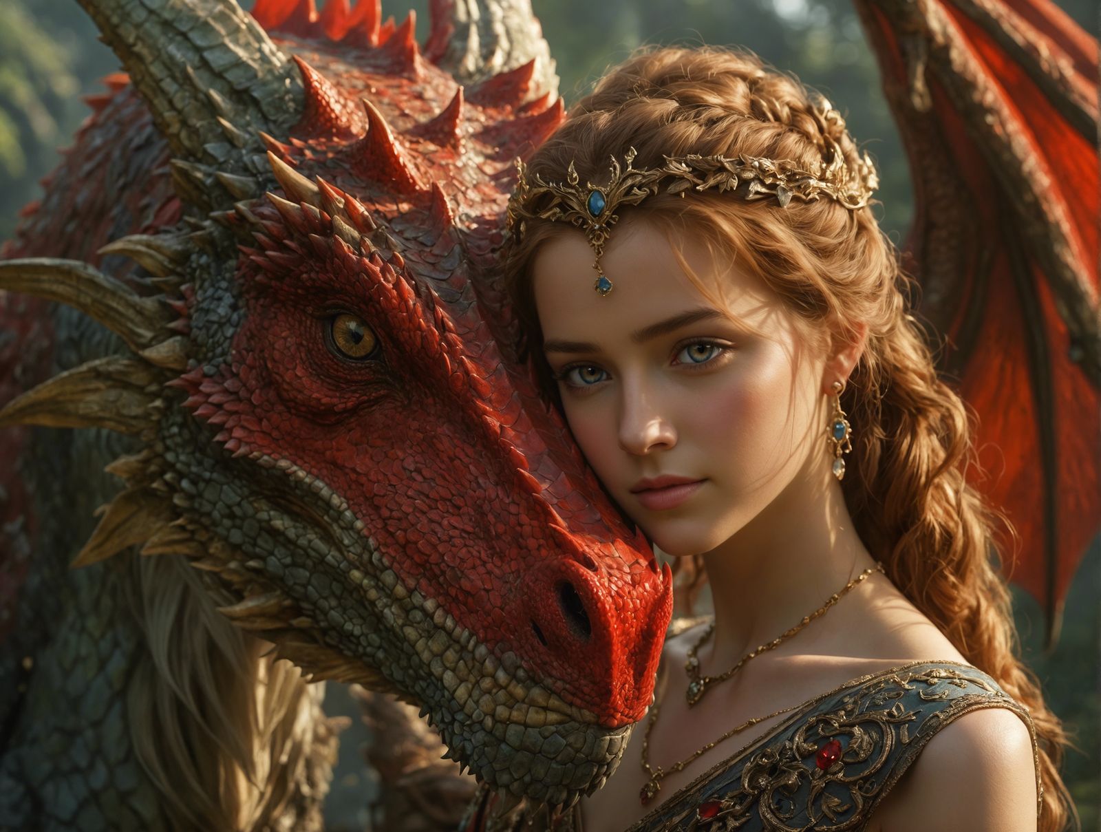 The Princess and Her Dragon Guardian